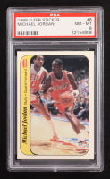Michael Jordan 1986-87 Fleer Stickers #8 RC (PSA 8) at PristineAuction.com
