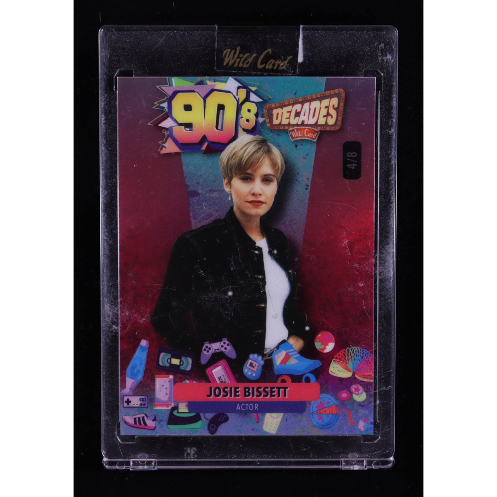 Josie Bissett 2024 Wild Card Decades Special Preview Edition Pink #9D3-JB #4/8 at PristineAuction.com