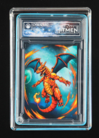 Charizard - "Cyberzard" | Fireworks - 2024 The Case Hitmen 1/1 Custom Art Card with Display Case at PristineAuction.com