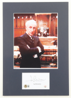 Ian Richardson Signed "House of Cards" Custom Matted Cut Display (Beckett) at PristineAuction.com