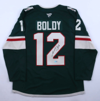 Matt Boldy Signed Wild Fanatics Authentic Jersey (Beckett) at PristineAuction.com