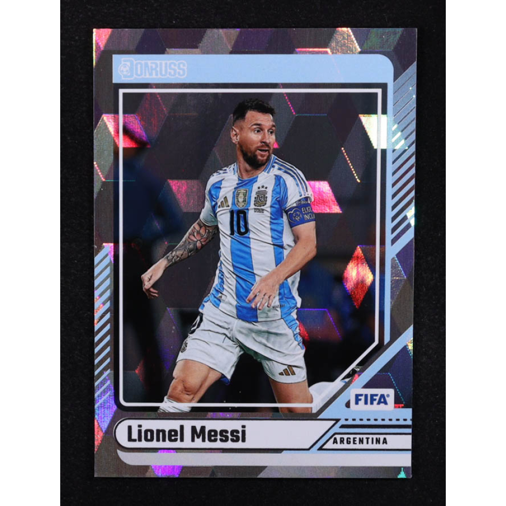 Lionel Messi 2024-25 Donruss Cubic #80 at PristineAuction.com