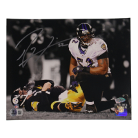 Ray Lewis Signed Ravens 8x10 Photo (Beckett) at PristineAuction.com