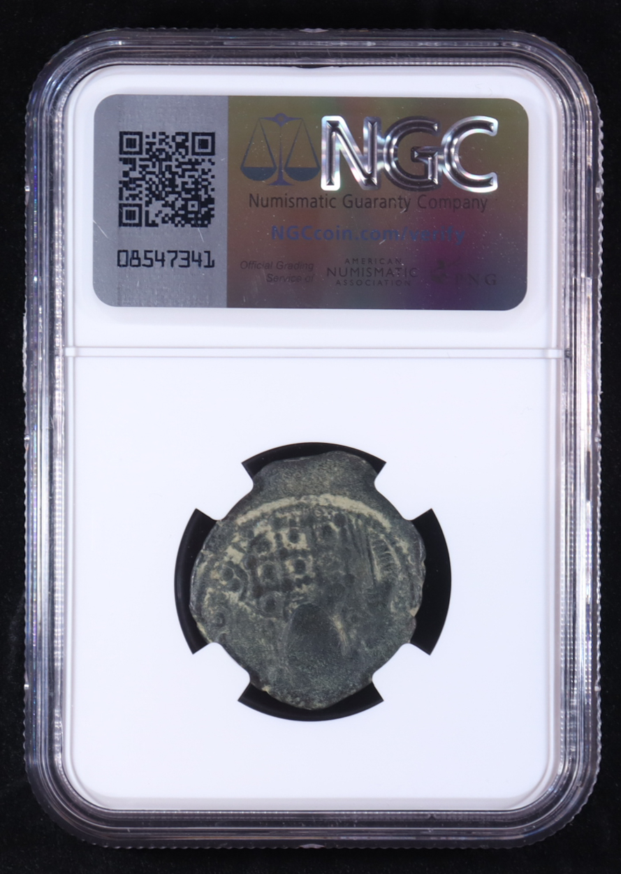 Byzantine Empire Constantine X, AD 1059-69 AE Follis (NGC) at PristineAuction.com Byzantine Empire Constantine X, AD 1059-69 AE Follis (NGC) at PristineAuction.com