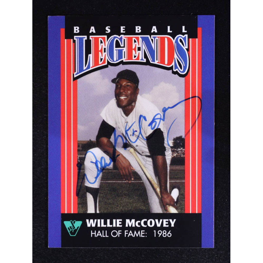 Willie McCovey 1998 Virginia Lottery Baseball Legends Auto #NNO at PristineAuction.com