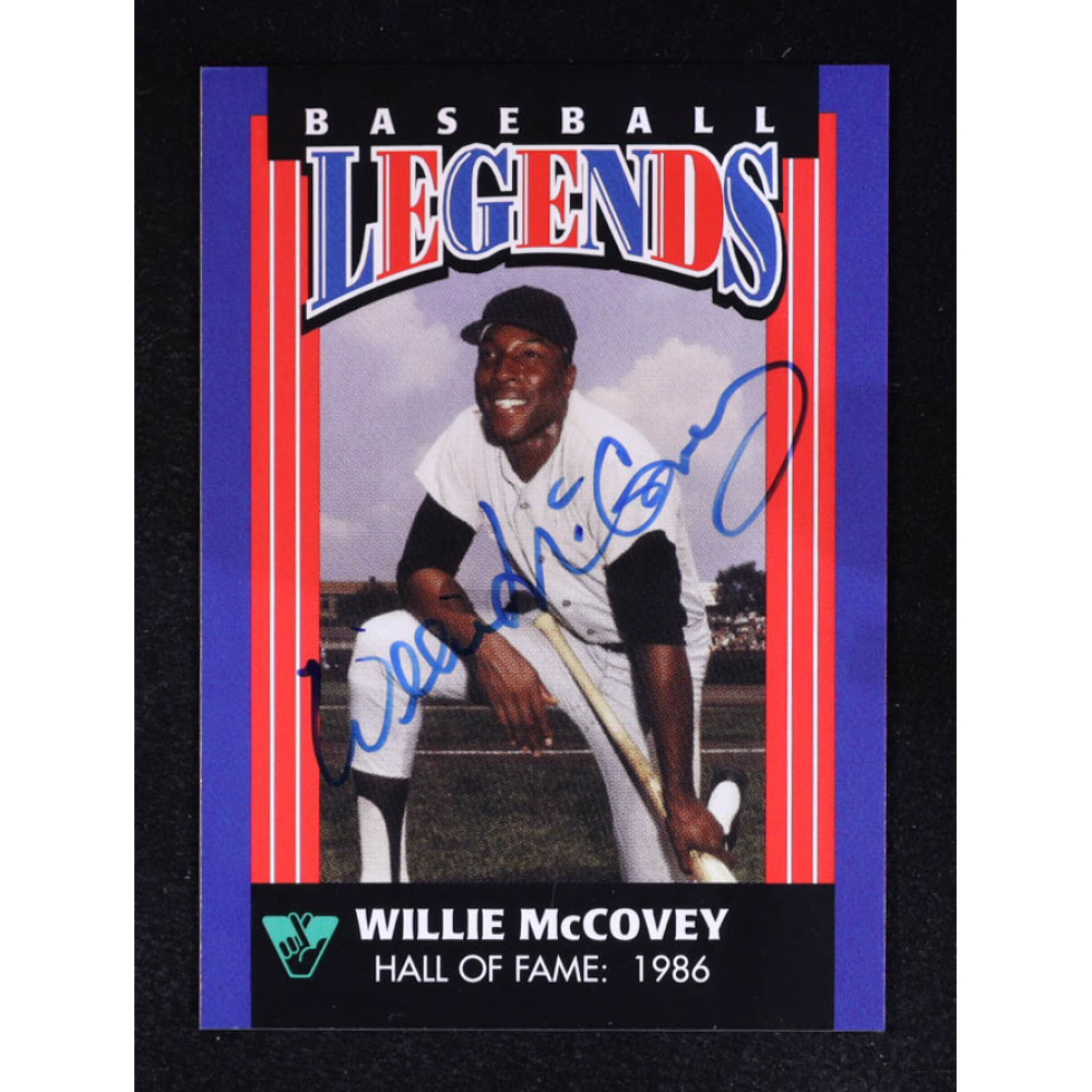 Willie McCovey 1998 Virginia Lottery Baseball Legends Auto #NNO at PristineAuction.com