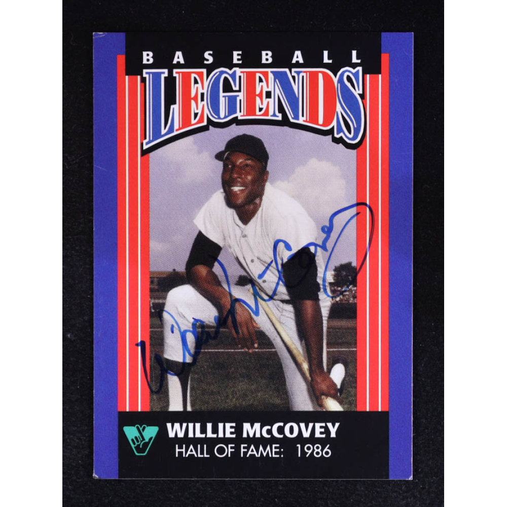 Willie McCovey 1998 Virginia Lottery Baseball Legends Auto #NNO at PristineAuction.com