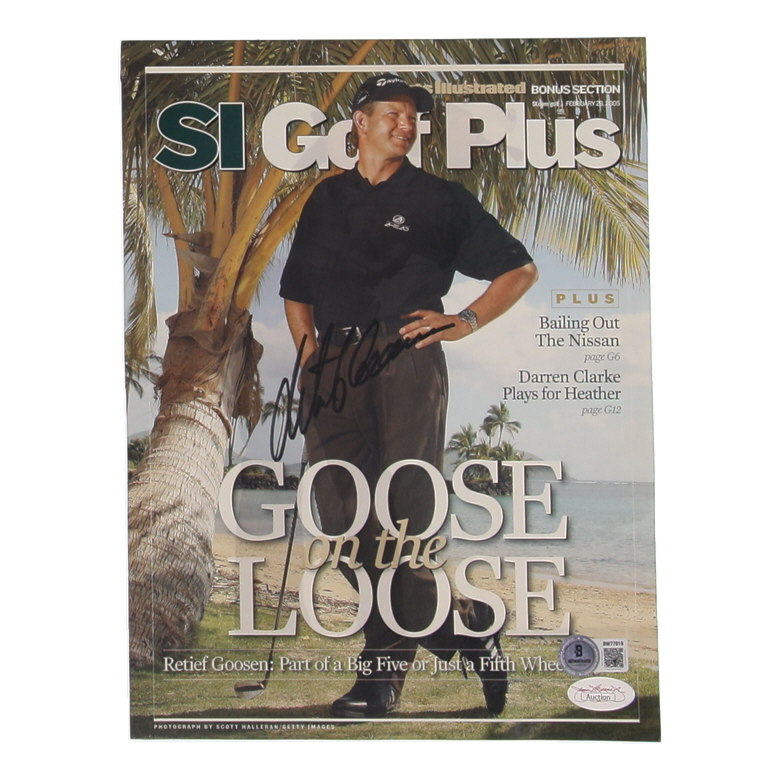 Retief Goosen Signed Sports Illustrated Golf Plus 8x10 Magazine Cover Cut (Beckett) at PristineAuction.com Retief Goosen Signed Sports Illustrated Golf Plus 8x10 Magazine Cover Cut (Beckett) at PristineAuction.com