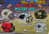 Football HALL OF FAMER Signed Mini Helmet Mystery Box &ndash; Series 28 (Limited to 100) - Schwartz Sports at PristineAuction.com