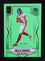 Malik Nabers 2025 Elite Aspirations Lime Green #5 #810/999 at PristineAuction.com