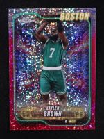 Jaylen Brown 2024-25 Topps Chrome Magenta Speckle Refractors #28 #240/350 at PristineAuction.com