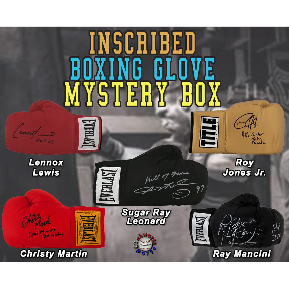 Boxing Glove Signed & INSCRIBED Mystery Box - Series 17 (Limited to 100) &ndash; Schwartz Sports at PristineAuction.com