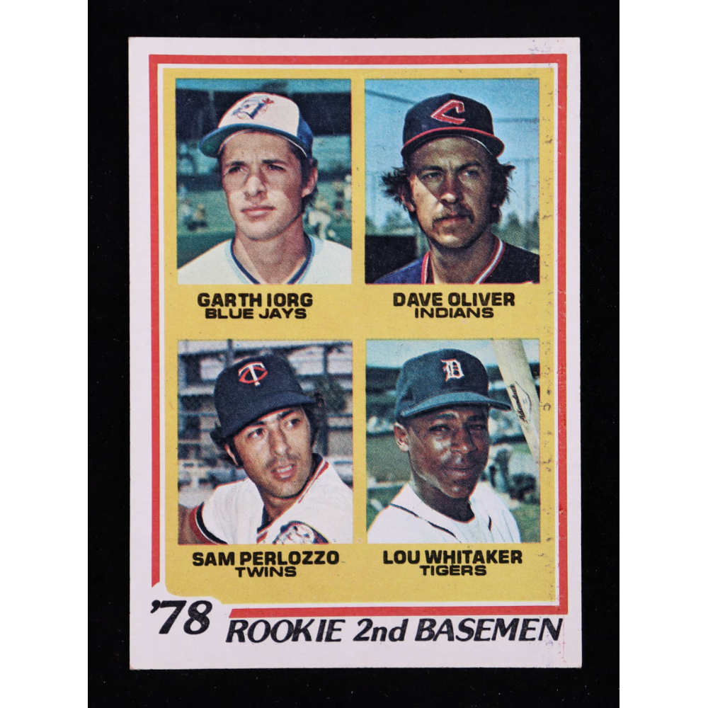 1978 Topps #704 Rookie 2nd Basemen Garth Iorg / Dave Oliver / Sam Perlozzo / Lou Whitaker RC at PristineAuction.com