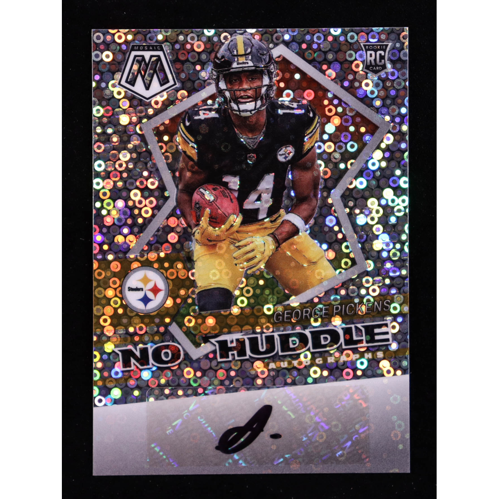 George Pickens 2022 Panini Mosaic Autographs No Huddle #75 RC at PristineAuction.com