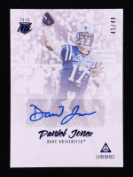 Daniel Jones 2019 Panini Luminance Rookie Ink Blue Autographs #25 #41/49 at PristineAuction.com