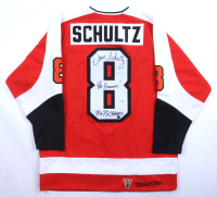 Dave Schultz Signed Flyers Mitchell & Ness Authentic Jersey Inscribed "The Hammer" & "74 & 75 Champs" (Beckett) at PristineAuction.com
