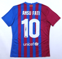 Ansu Fati Signed F. C. Barcelona Nike Authentic Jersey (Beckett) at PristineAuction.com