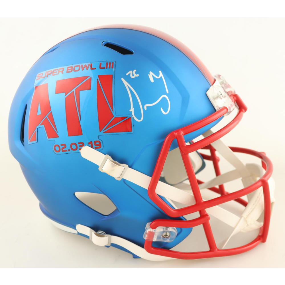Sony Michel Signed Super Bowl LIII Logo Full-Size Speed Helmet (Beckett) at PristineAuction.com