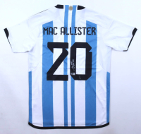Alexis Mac Allister Signed Argentina Adidas Authentic Jersey (Beckett) at PristineAuction.com