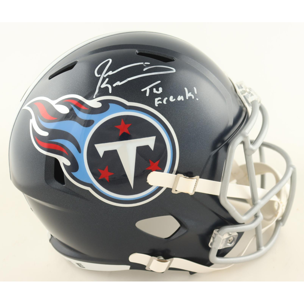 Jevon Kearse Signed Titans Full-Size Speed Helmet Inscribed "The Freak!" (JSA) at PristineAuction.com