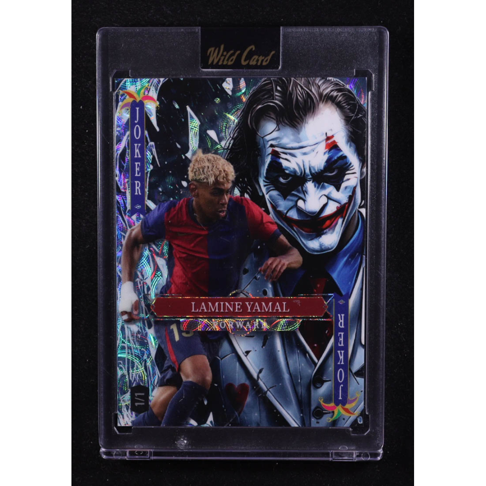 Lamine Yamal 2025 Wild Card Jokers Wild Joker Kaleidoscope #LYNa09 #1/1 at PristineAuction.com