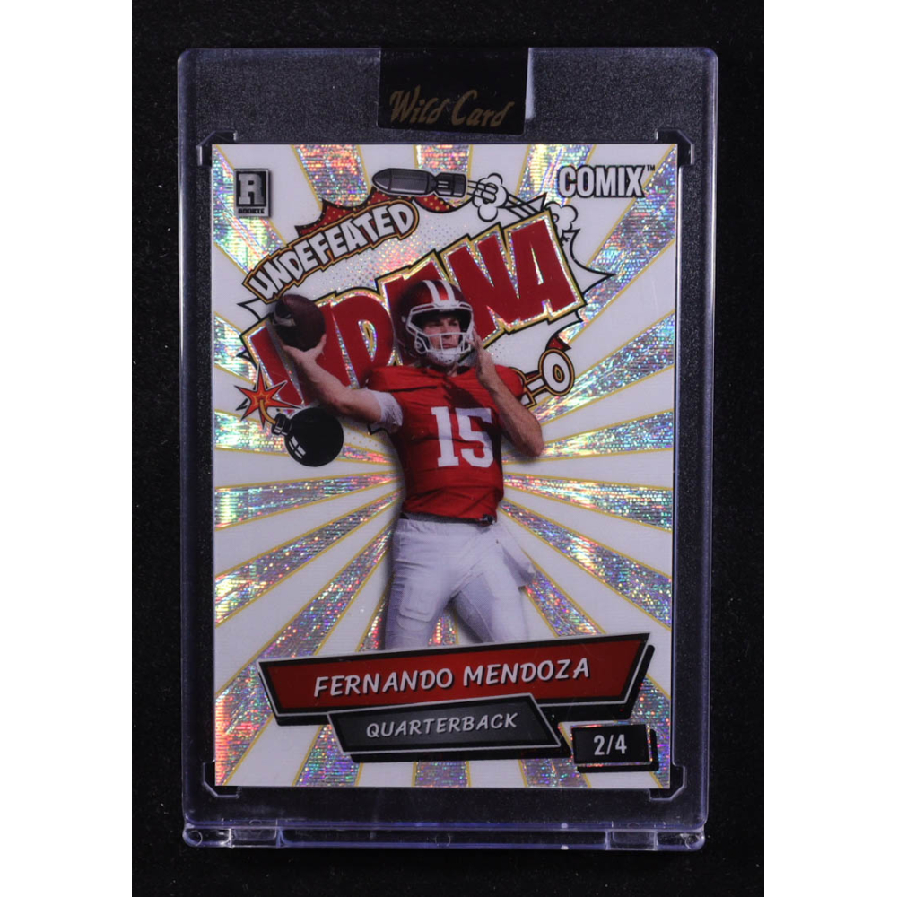 Fernando Mendoza 2025 Wild Card Comix Indiana Disco Ball #FM07 #2/4 RC at PristineAuction.com