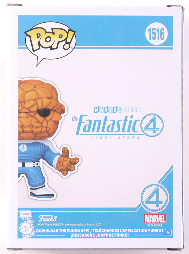 Ebon Moss-Bachrach Signed "The Fantastic Four: First Steps" #1516 The Thing Bobble-Head Funko Pop! Vinyl Figure (Beckett) at PristineAuction.com Ebon Moss-Bachrach Signed "The Fantastic Four: First Steps" #1516 The Thing Bobble-Head Funko Pop! Vinyl Figure (Beckett) at PristineAuction.com
