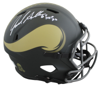Jared Allen Signed Vikings Full-Size Salute to Service Alternate Speed Helmet Inscribed "HOF 25" (Beckett) at PristineAuction.com