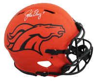 John Elway Signed Broncos Full-Size Authentic On-Field Rave Alternate Speed Helmet (Beckett) at PristineAuction.com