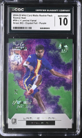 Lamine Yamal 2024-25 Wild Card Matte Rookie Pack Rookie Heat Green BG - Crystal Foil - Purple #RH-LY #2/5 RC (CGC 10) at PristineAuction.com