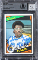 Eric Dickerson Signed 1984 Topps #280 Inscribed "HOF 99" & "ROY 83" (BGS | Auto 10) at PristineAuction.com