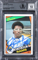 Eric Dickerson Signed 1984 Topps #280 Inscribed "HOF 99" (BGS | Auto 10) at PristineAuction.com