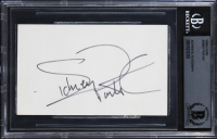 Sidney Poitier Signed 3x5 Index Card (BGS) at PristineAuction.com