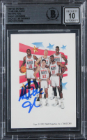 Magic Johnson Signed 1991 Skybox Team USA Card Missing Foil Card #NN (BGS | Auto 10) at PristineAuction.com