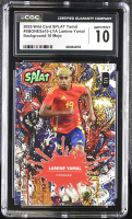 Lamine Yamal 2025 Wild Card SPLAT Yamal Background 10 Mojo #SBONESa10-LYA #1/1 RC (CGC 10) at PristineAuction.com