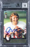 Joe Montana Signed 1995 UD Joe Montana Trilogy #MT3 (BGS | Auto 10) at PristineAuction.com