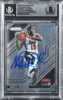 Magic Johnson Signed 2022 Panini Prizm USA Basketball #7 (BGS) at PristineAuction.com