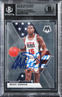 Magic Johnson Signed 2019 Panini Mosaic #255 (BGS) at PristineAuction.com