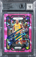 Shaquille O'Neal Signed 2023 Panini Prizm Prizms Pink Ice #181 (BGS | Auto 10) at PristineAuction.com