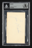 Jim Backus Signed Index Card (Beckett) at PristineAuction.com