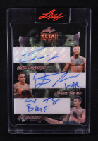 Conor McGregor / Dustin Poirier / Max Holloway 2025 Leaf Metal Halloween Trio Autograph #TA-10 #1/1 at PristineAuction.com