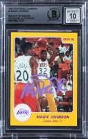 Magic Johnson Signed 1986 Star Magic Johnson #6 (BGS | Auto 10) at PristineAuction.com