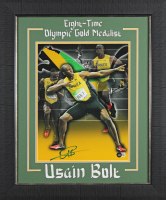 Usain Bolt Signed Team Jamaica Custom Framed Photo (Beckett) at PristineAuction.com