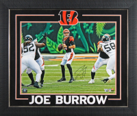 Joe Burrow Signed Bengals Custom Framed Photo (Fanatics) at PristineAuction.com