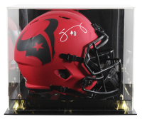 Azeez Al-Shaair Signed Texans Full-Size Rave Alternate Speed Helmet with Display Case (Beckett) at PristineAuction.com