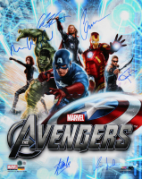 "The Avengers" 16x20 Photo Signed By (6) with Stan Lee, Chris Evans, Chris Hemsworth (Beckett) at PristineAuction.com