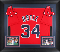 David Ortiz Signed Custom Framed Jersey (Beckett) at PristineAuction.com