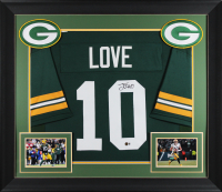 Jordan Love Signed Custom Framed Jersey (Beckett) at PristineAuction.com