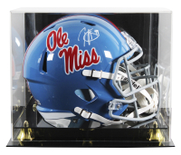 Patrick Willis Signed Ole Miss Rebels Full-Size Speed Helmet with Display Case (Beckett) at PristineAuction.com