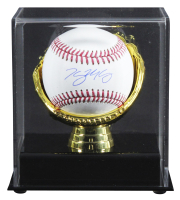 Connelly Early Signed OML Baseball with Display Case (MLB & Fanatics) at PristineAuction.com